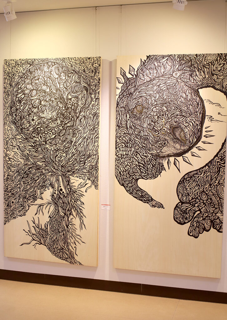 「月の悪戯」「太陽のいたずら」卒業制作展 美術専攻 最優秀賞